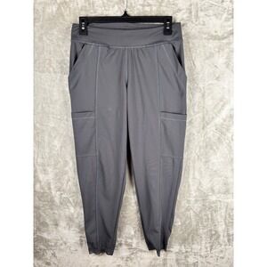 Urbane Impulse Women's Gray Scrub Joggers Pants Petite Small PSM 360 Stretch
